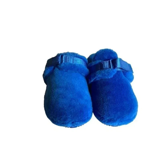 UGG 1118150 Mens 11 Soft Fluff It Slide Slip On Casual Slipper Shoes Blue NEW - Picture 2 of 8